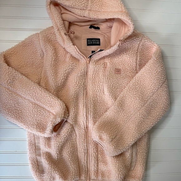 Billabong Adventure Division Jacket Womens Large Sherpa Switchback Hooded 1463 - Picture 2 of 6